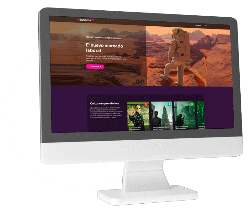 Experiencia de aprendizaje tipo Netflix BusinessADN